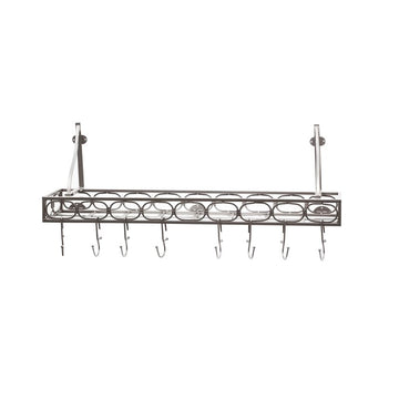 Quay Wall Mounted Bookshelf Pot Rack